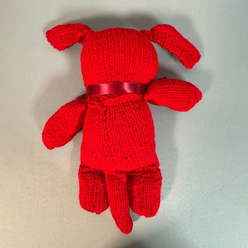 Handmade Crochet Lot of 4 Animals Dolls Toys - Bear, Mermaid, Rabbit, Armadillo‎